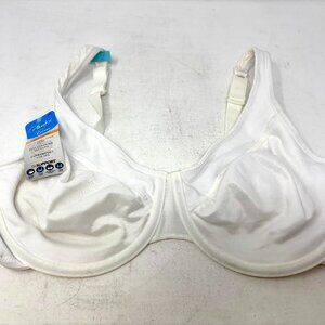 Playtex Love My Curves Incredibly Smooth Cool Underwire Bra White